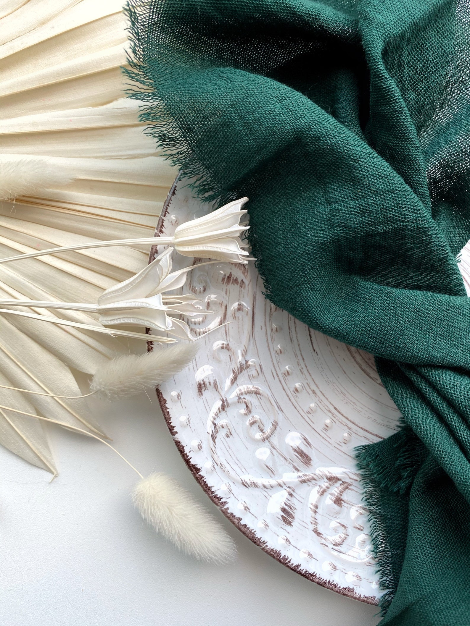 GREEN Double Gauze Napkins Green Table Decor Reusable Napkins Etsy