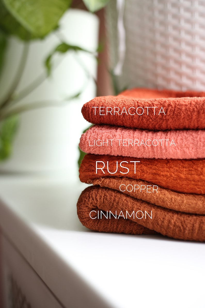 TERRACOTTA Gauze Fabric for Wedding Arch / Made in Ukraine / Etsy