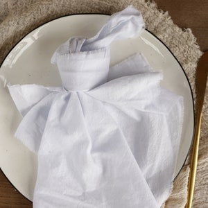 Cloth napkins Wedding napkins Dusty blue napkins Sky blue