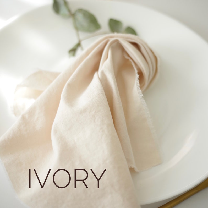 French linen napkins / Washed linen napkins / Rental friendly / Easter napkins / Everyday cloth napkins / Unpaper napkins Ivory