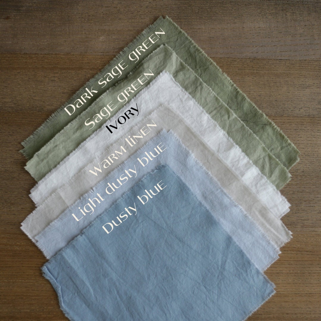 Cocktail Napkins / Elegant Wedding Cocktail Napkins / Rustic Event Decor Cloth Napkins / Bridal Shower Napkin Hand Dyed Cotton Napkins