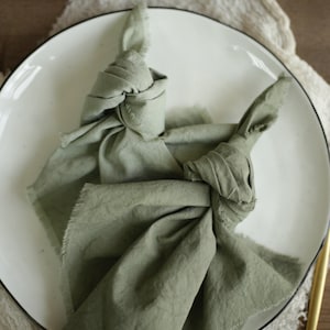 Hand Dyed Cotton Napkins, Rustic Wedding Table Decor, Soft Cloth Napkins for Events and Dinner Styling, Reusable Cloth Napkins for Dining