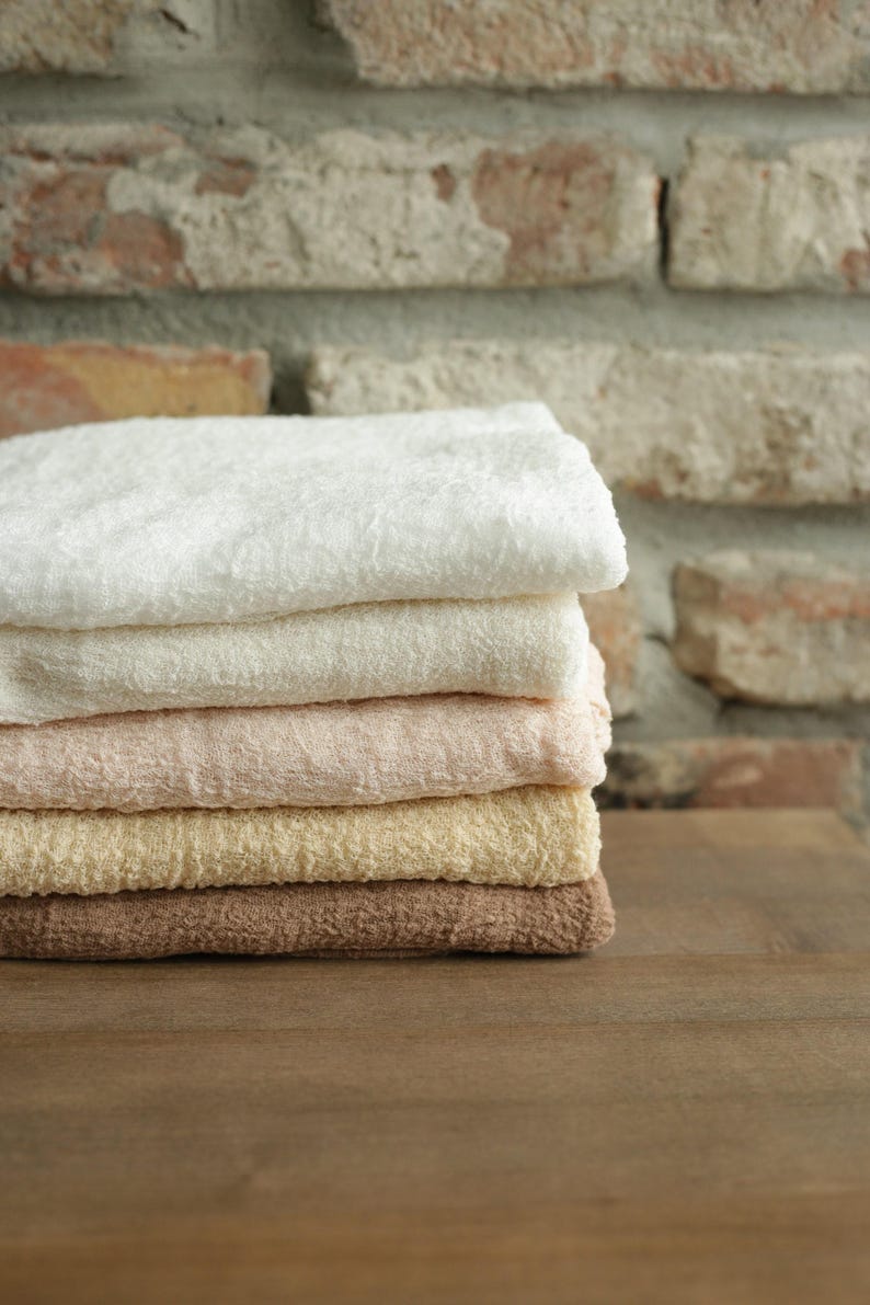 Hand Dyed Cotton Gauze Table Runner, Rustic Wedding Arch Decor, Ivory Cheesecloth Decor image 15