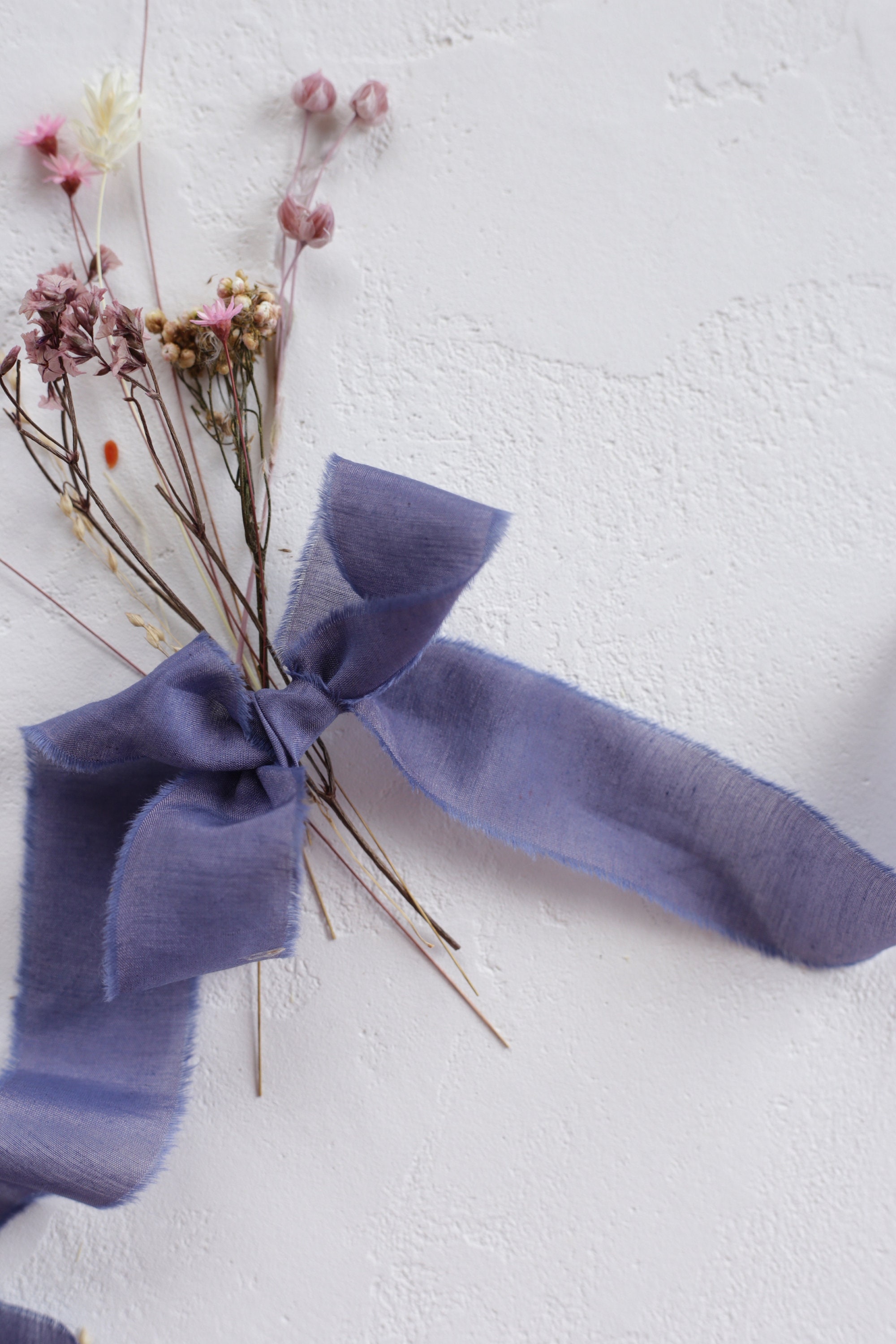 NAVY BLUE Batiste Silk Ribbon / Silk Cotton Matte Silk - Etsy