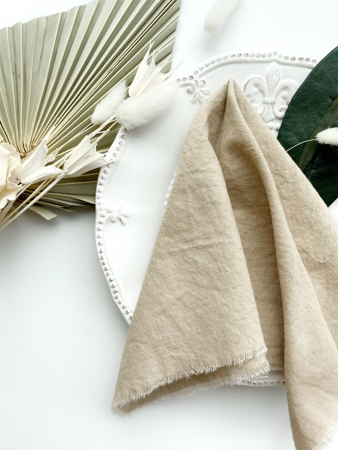 BEIGE cotton napkins Wedding cheesecloth dinner napkins Etsy