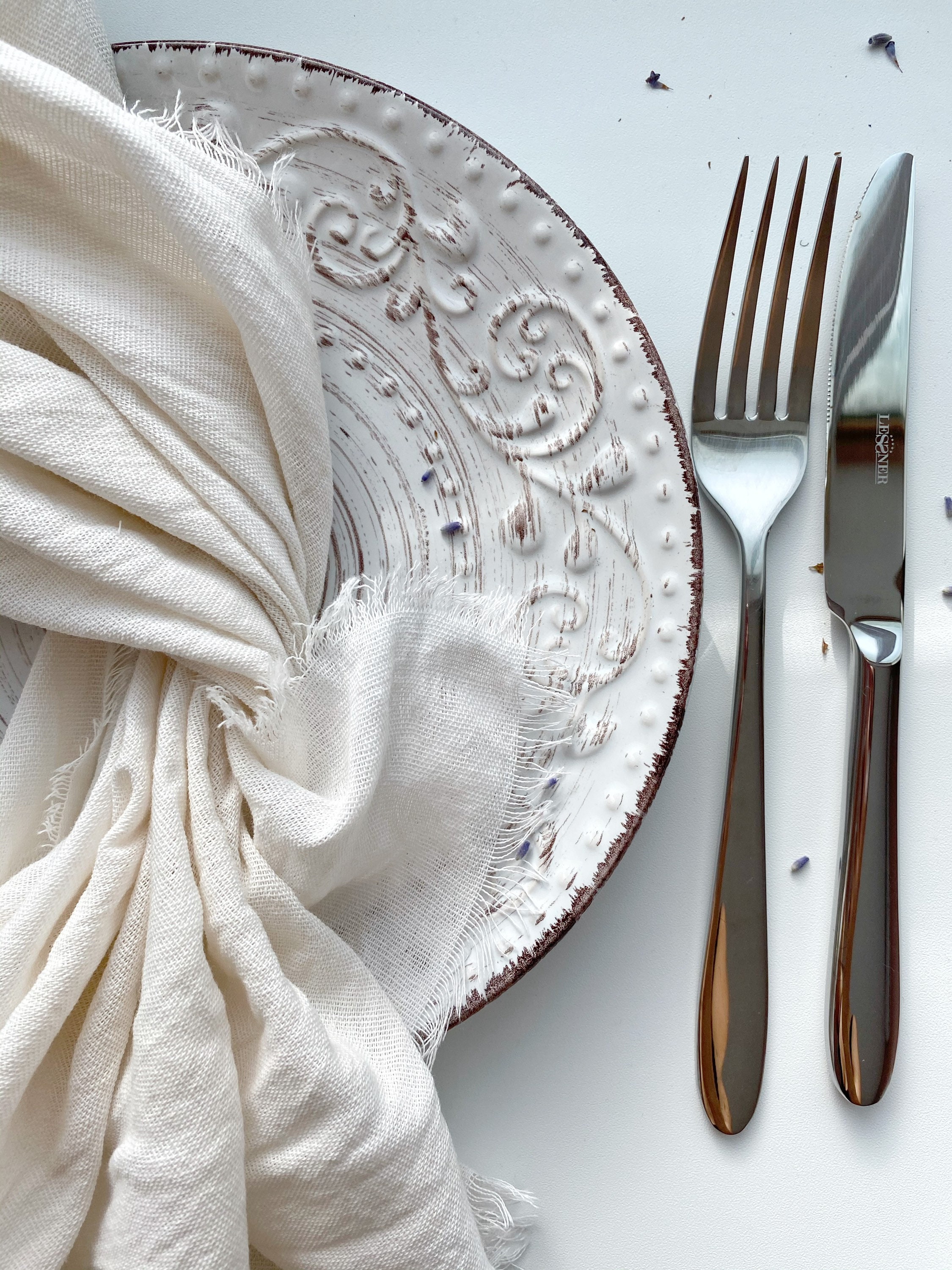 IVORY Double Gauze Napkins Ivory Table Decor Summer Photo Etsy