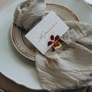 Handmade Cheesecloth Table Runner, Dusty Blue Double Gauze Table Cover, Light and Dark Dusty Blue Color Double Gauze Fabric image 12