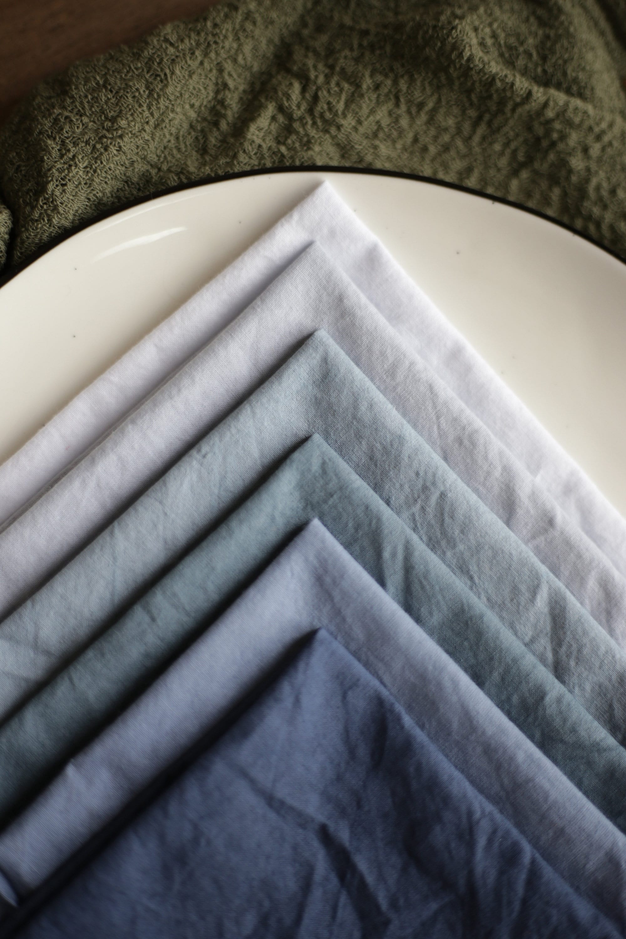Cloth napkins Wedding napkins Dusty blue napkins