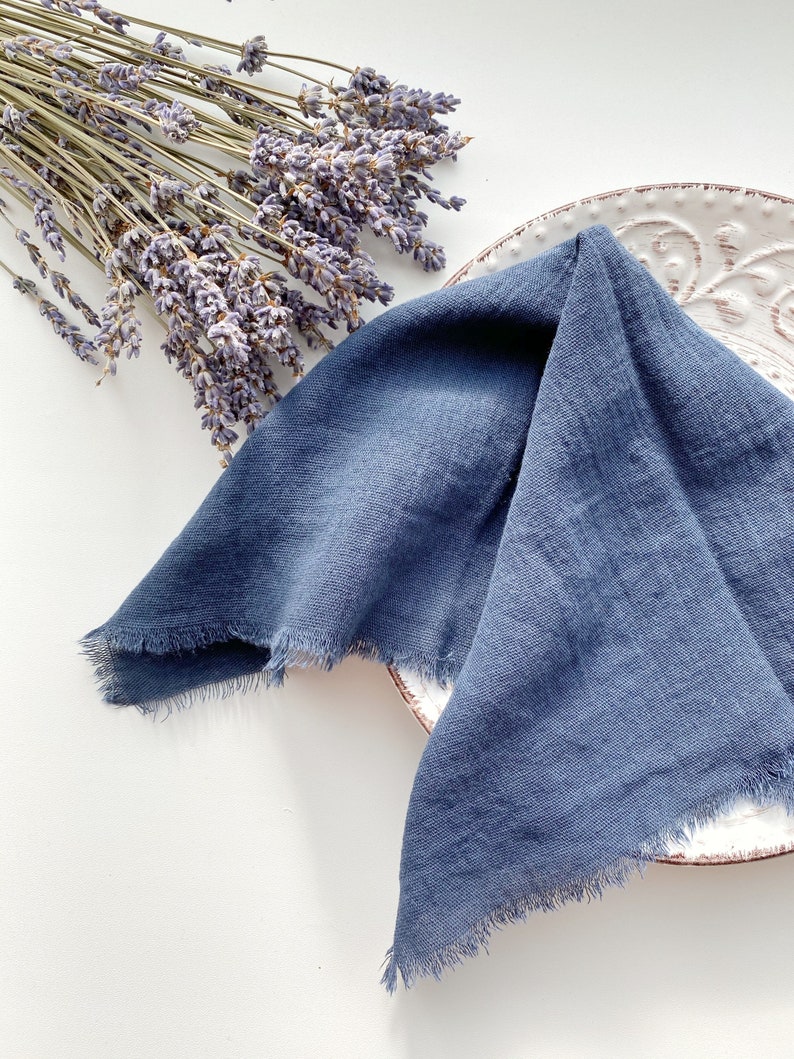 NAVY BLUE double gauze napkins One napkin for wedding Wedding Etsy