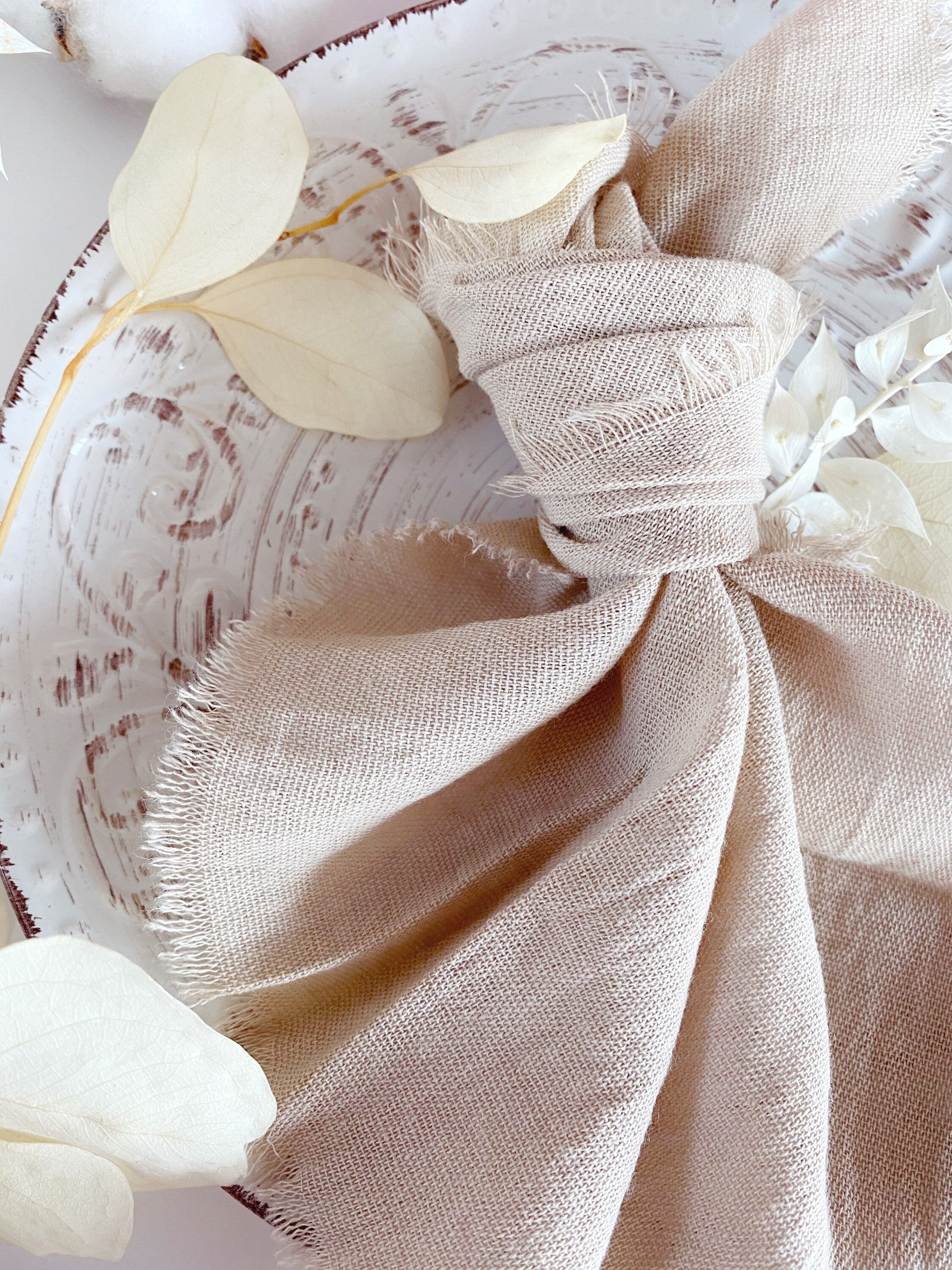 BEIGE Cotton Napkins Light Colored Napkins Wedding Cheesecloth Etsy