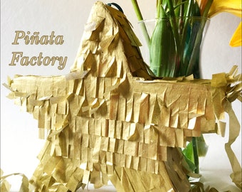 Piñata estrella dorada
