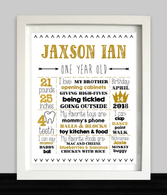 Wild One First Birthday Chalkboard Sign