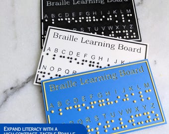 3D Printed Braille Learning Board | Tactile Alphabet Teaching Aid for Low Vision