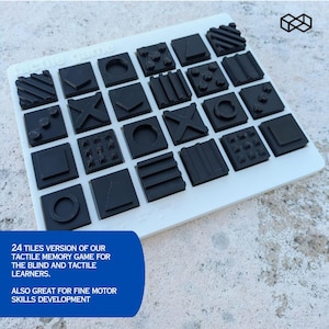 24-Tile Tactile Memory Game: Sensory Matching for Tactile Learners