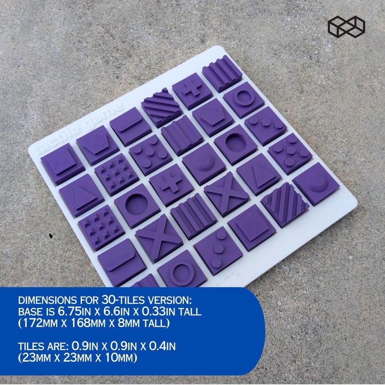 Tactile Memory Game – Sensory Matching Set for the Blind, Visually ...