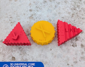 3D Universal Core Vocabulary - Personalization: Pick your words