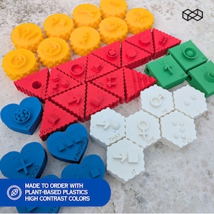 3D Universal Core Vocabulary - High Quality 3D Print (full set for color sets available)