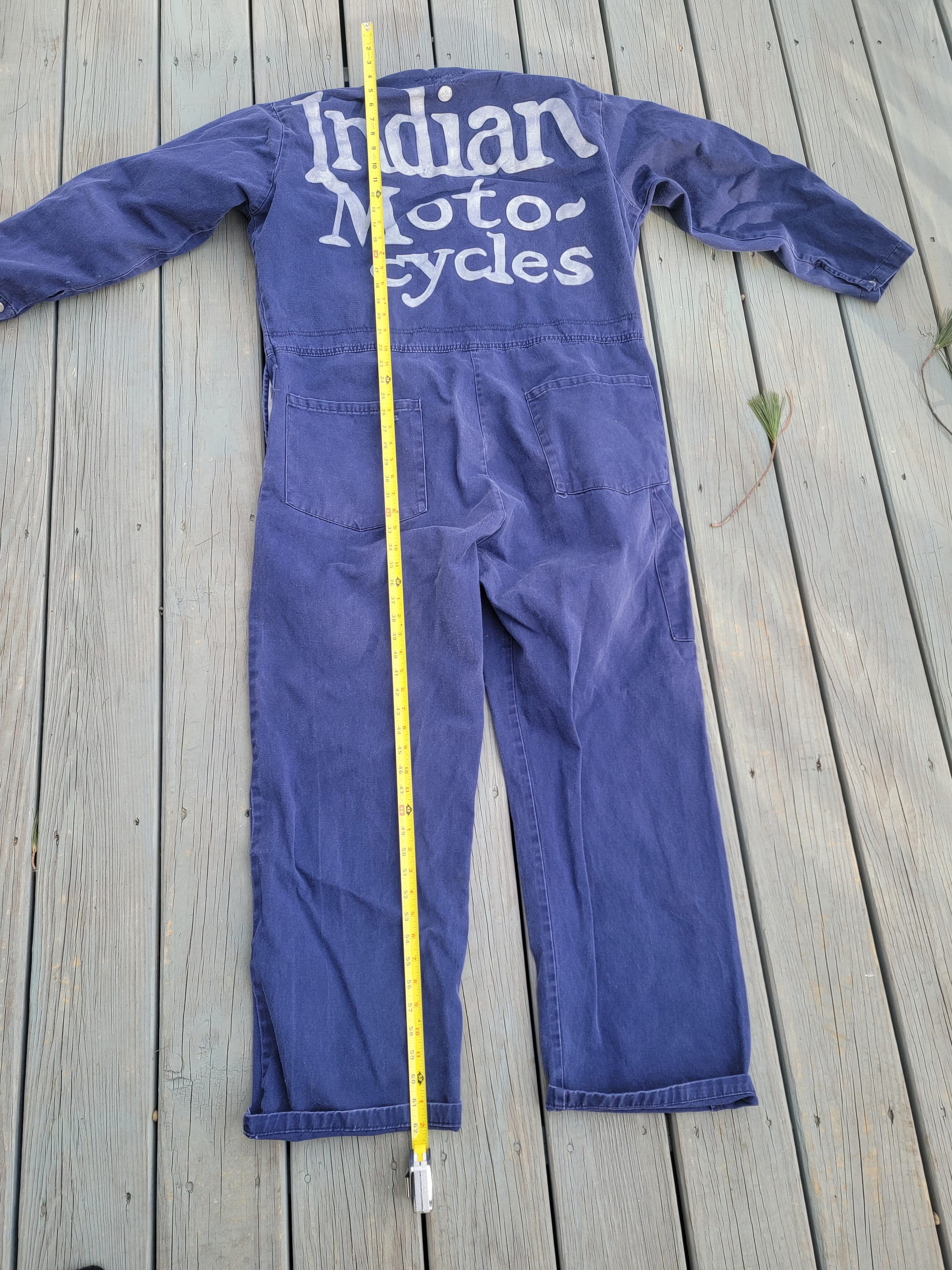Vintage Mens Coveralls Indian Motocycles Newer Handpainted Logo Etsy