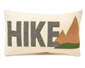 14x21" Hike lumbar pillow with summer mountain