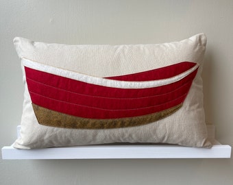 Red Dory Boat pillow