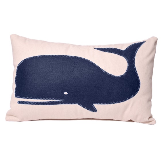 whale throw pillow