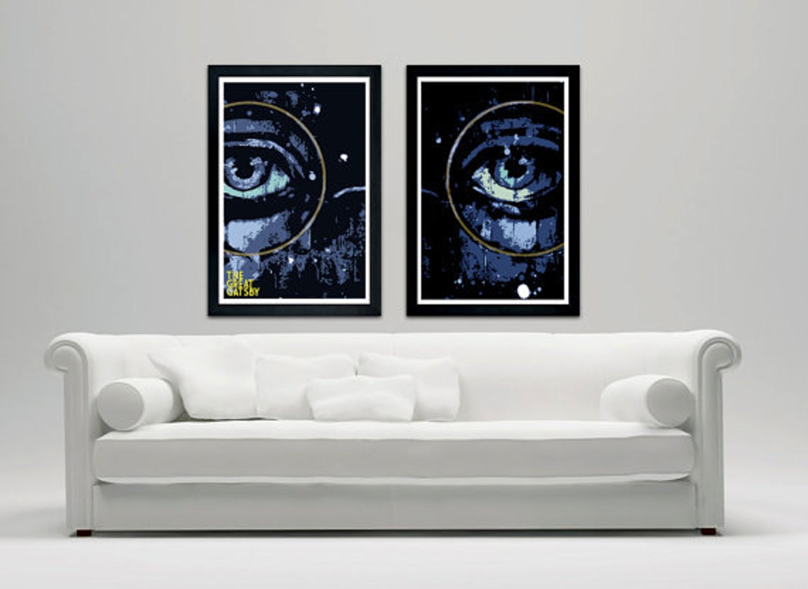 The Great Gatsby Movie Poster Print Eyes of T.J. Eckleburg Etsy