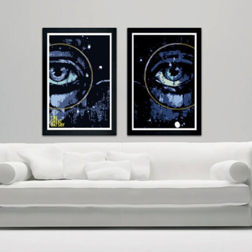 The Great Gatsby Movie Poster Print Eyes of T.J. Eckleburg Etsy