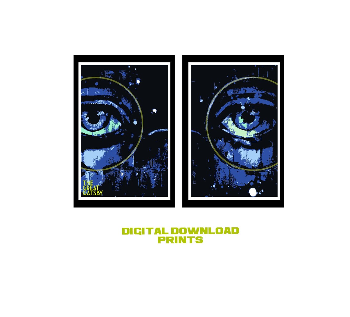 The Eyes of Dr. T.J. Eckleburg poster The Great Gatsby Etsy France