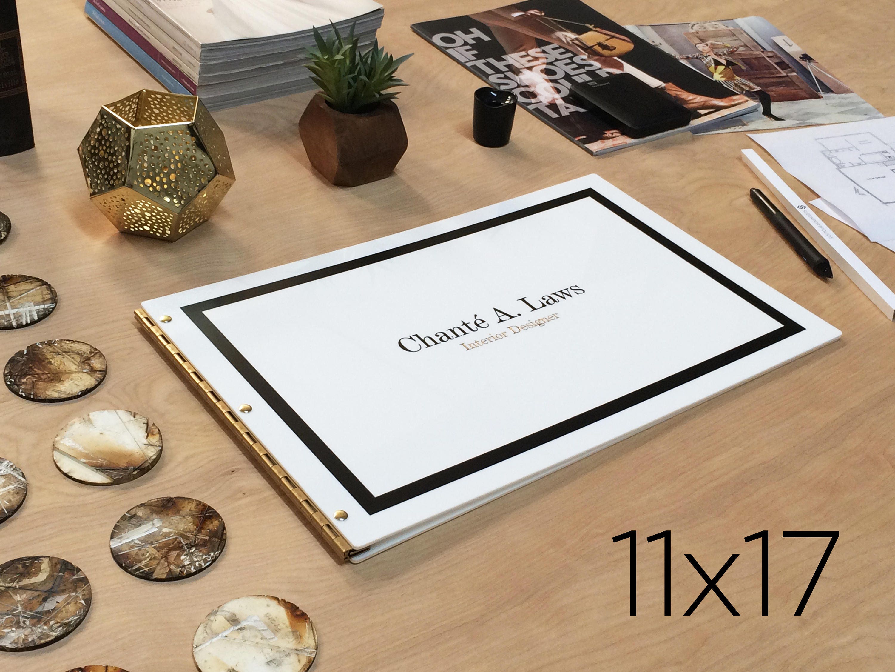Portfolio 11x17, A3 Folder, Graduation Gift, Student Portfolio, Custom Wood  Portfolio 