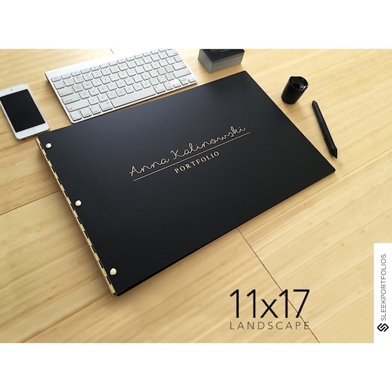 11x17 Landscape Matte Black Portfolio Case 11x17 Portfolio
