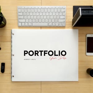 Portfólio de paisagem 11x14 branco brilhante Portfólio 11x14 com dobradiças prateadas Paisagem - portfólio de postes de parafuso - Livro de apresentação profissional