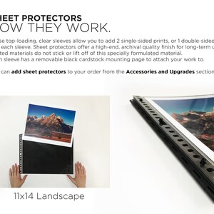 11x14 Landscape Portfolio Glossy White 11x14 Portfolio w/ Silver Hinges Landscape screw post portfolio Professional Presentation Book image 10