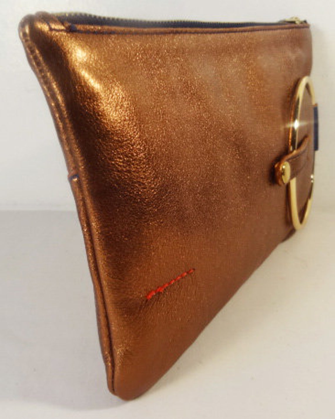 Micale Medium Bronze Ring Clutch Etsy Sweden