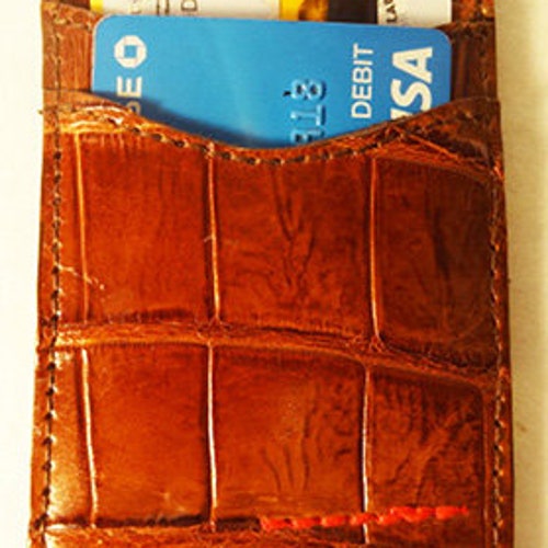 Custom Made Alligator Credit Card Wallet hotsell