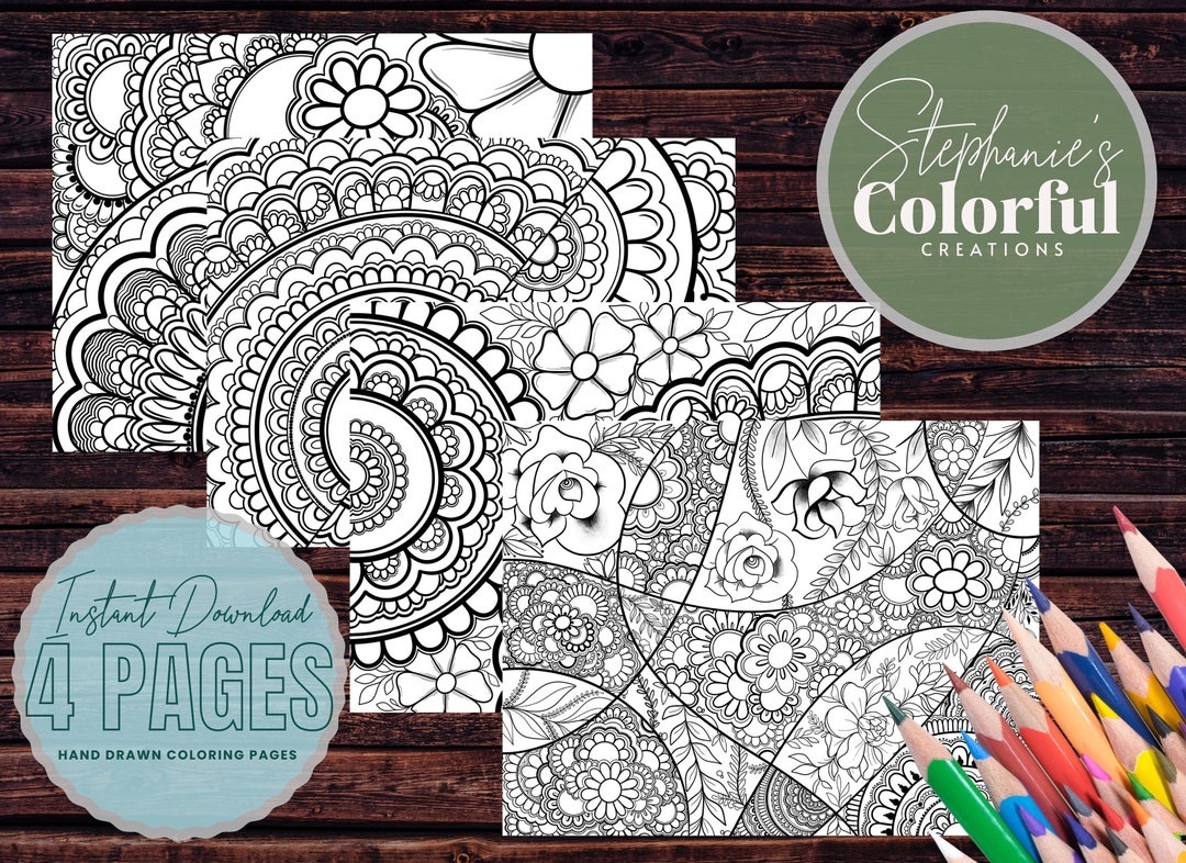 Adult/kids Coloring Pages, Hand Drawn Coloring Pages, Coloring Pages ...