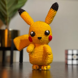 Crochet Voltspark, Amigurumi Pika, Crocheted Plushie, Crocheted Pika, Amigurumi Plushie