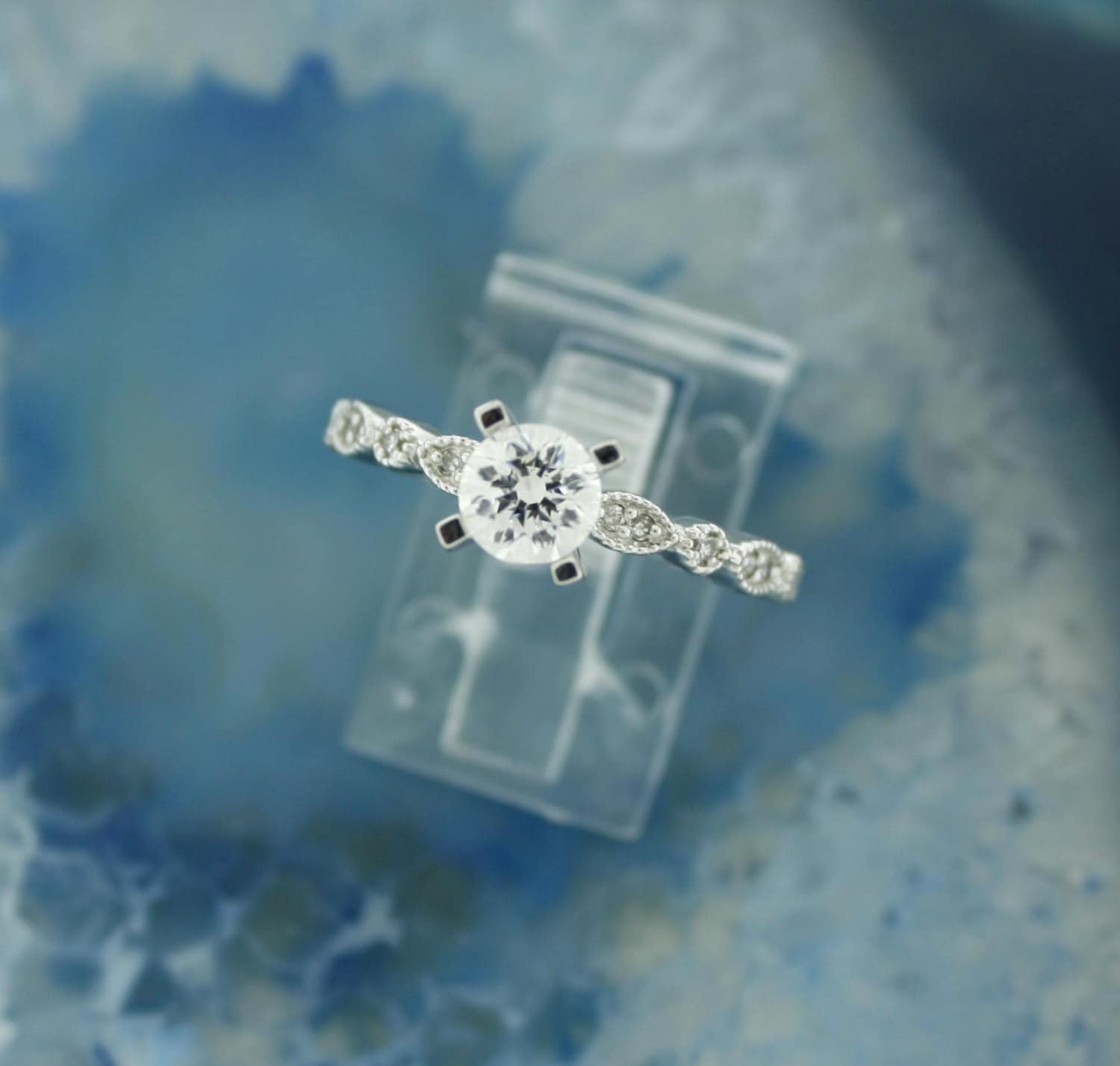Bridal set engagement or wedding ring is perfect for your Etsy