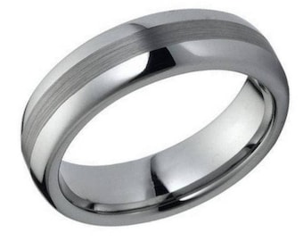 Gents Mans Mens Tungsten Carbide Wedding Band Ring for ladies and men