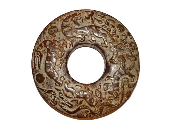 Rare Han Dynasty Jade Bi Amulet
