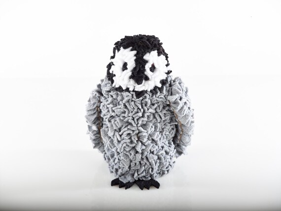Proggy Mat Baby Penguin Rag Rug Kit Etsy