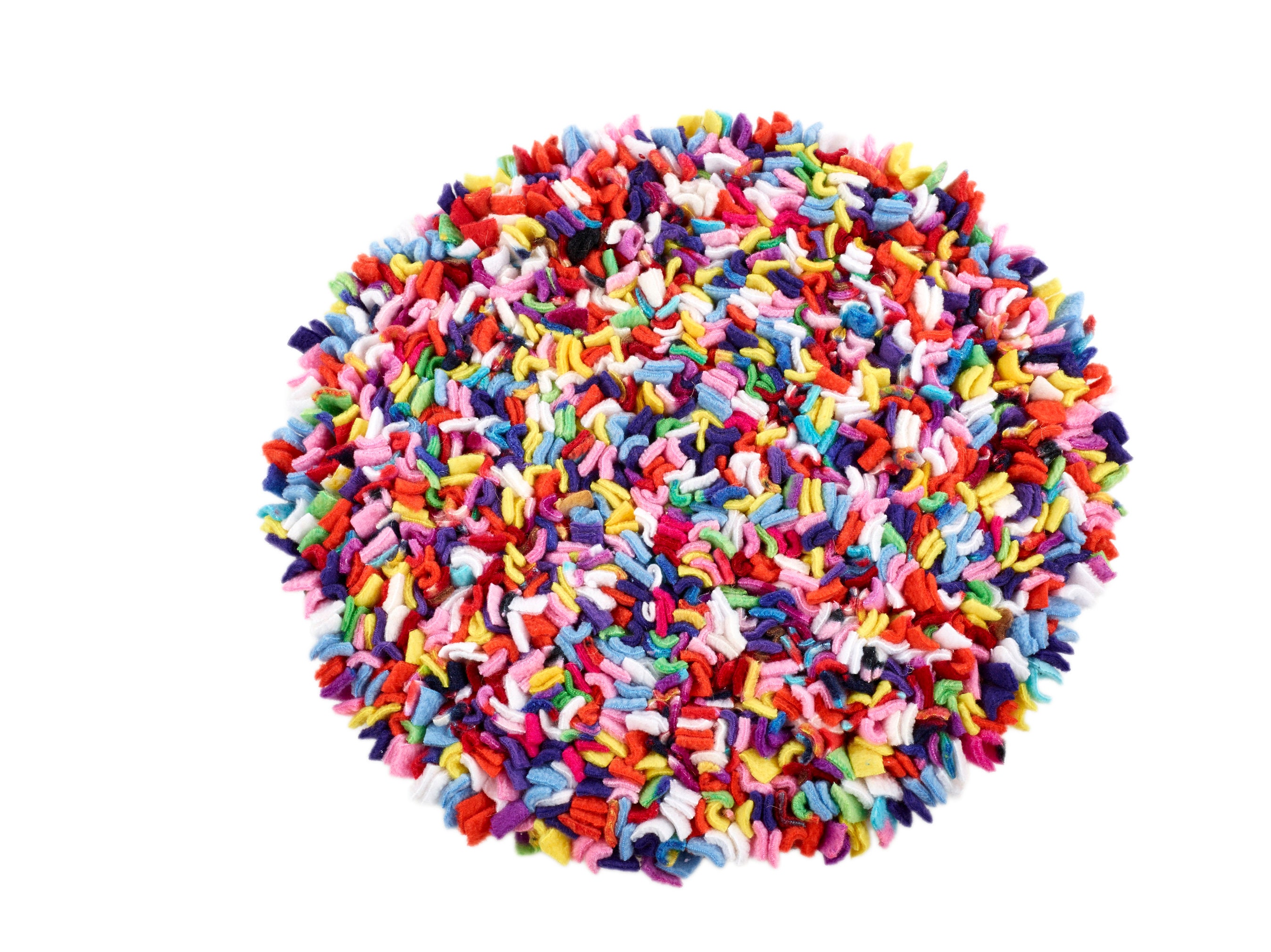 Proggy Mat Small Dolly Mixture Round Cushion Rag Rug Kit Etsy