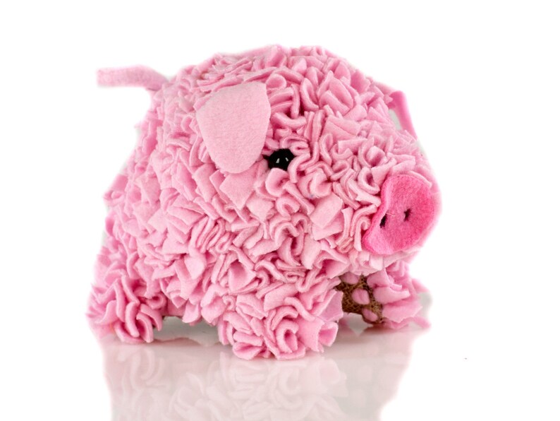 Proggy Mat Pig Rag Rug Kit Stuffed Animal Craft Kit Etsy UK