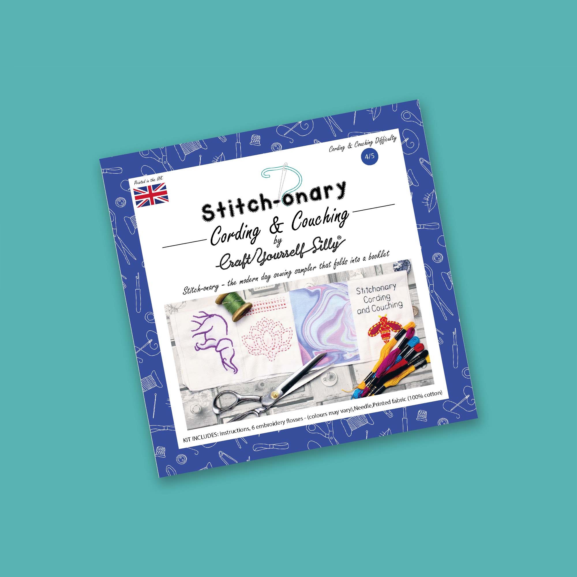 Stitch-onary Hand Embroidery Cording and Couching Kit