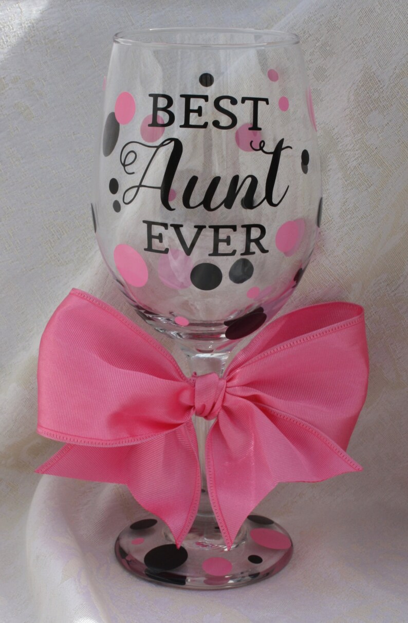 best aunt ever wine glass