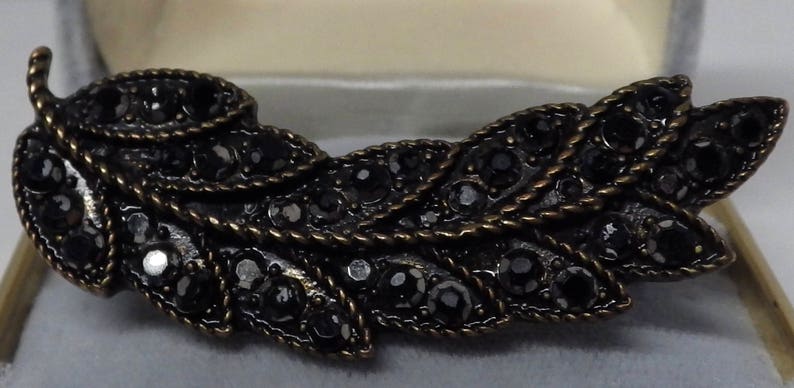 Black Rhinestone Double Ring Sizes 6.75 and 7.75