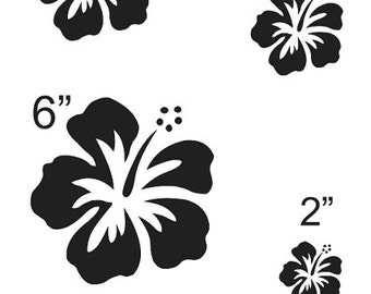 Hibiscus Flower #3 STENCIL for Painting Wood Signs Reusable Flower Fabric  Canvas Walls Furniture Scrapbook Airbrush