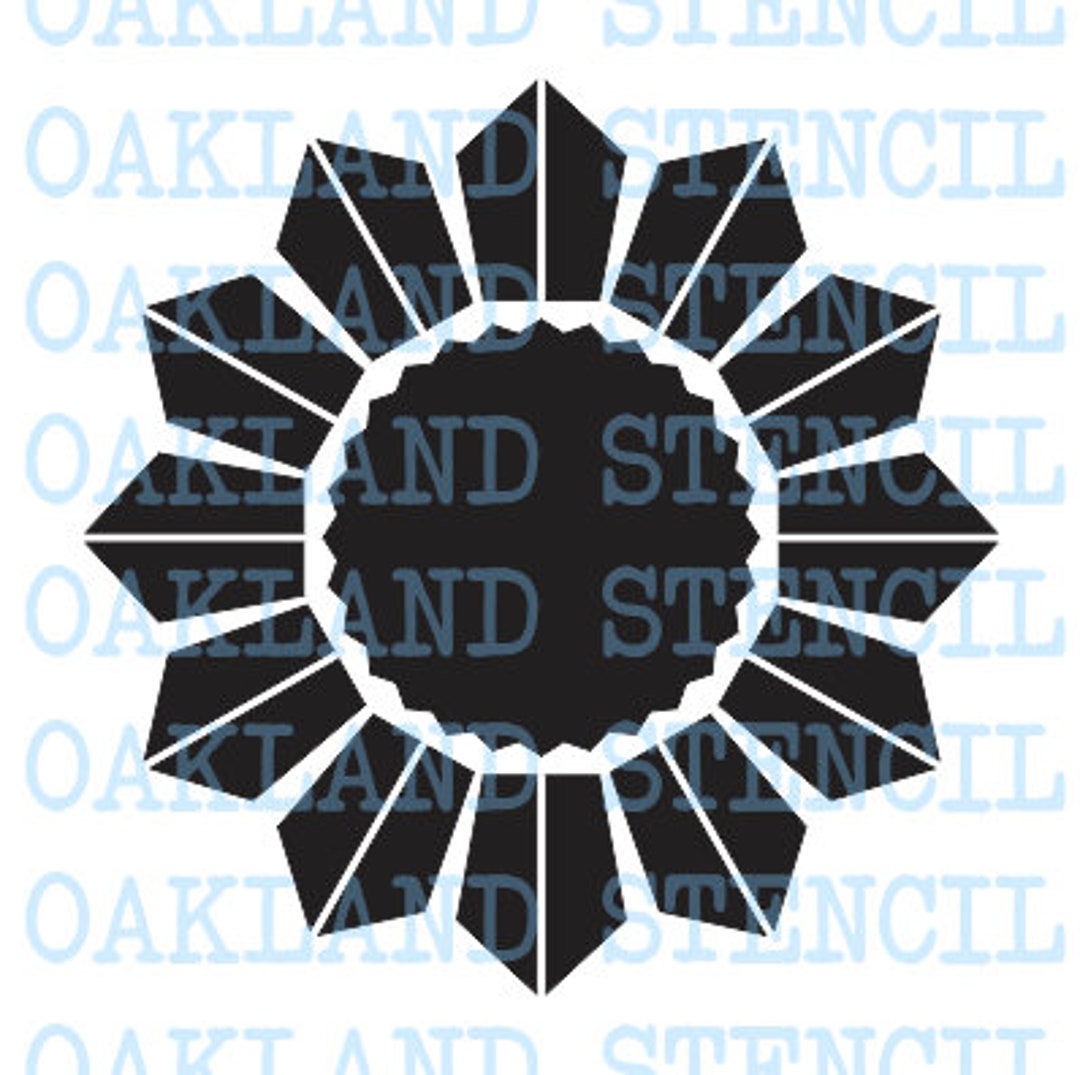 Quilt Block STENCIL Sunflower Reusable for Painting Wood Signs Spring