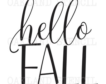 Happy Fall Yall Stencil by Studior12 DIY Autumn Farmhouse - Etsy