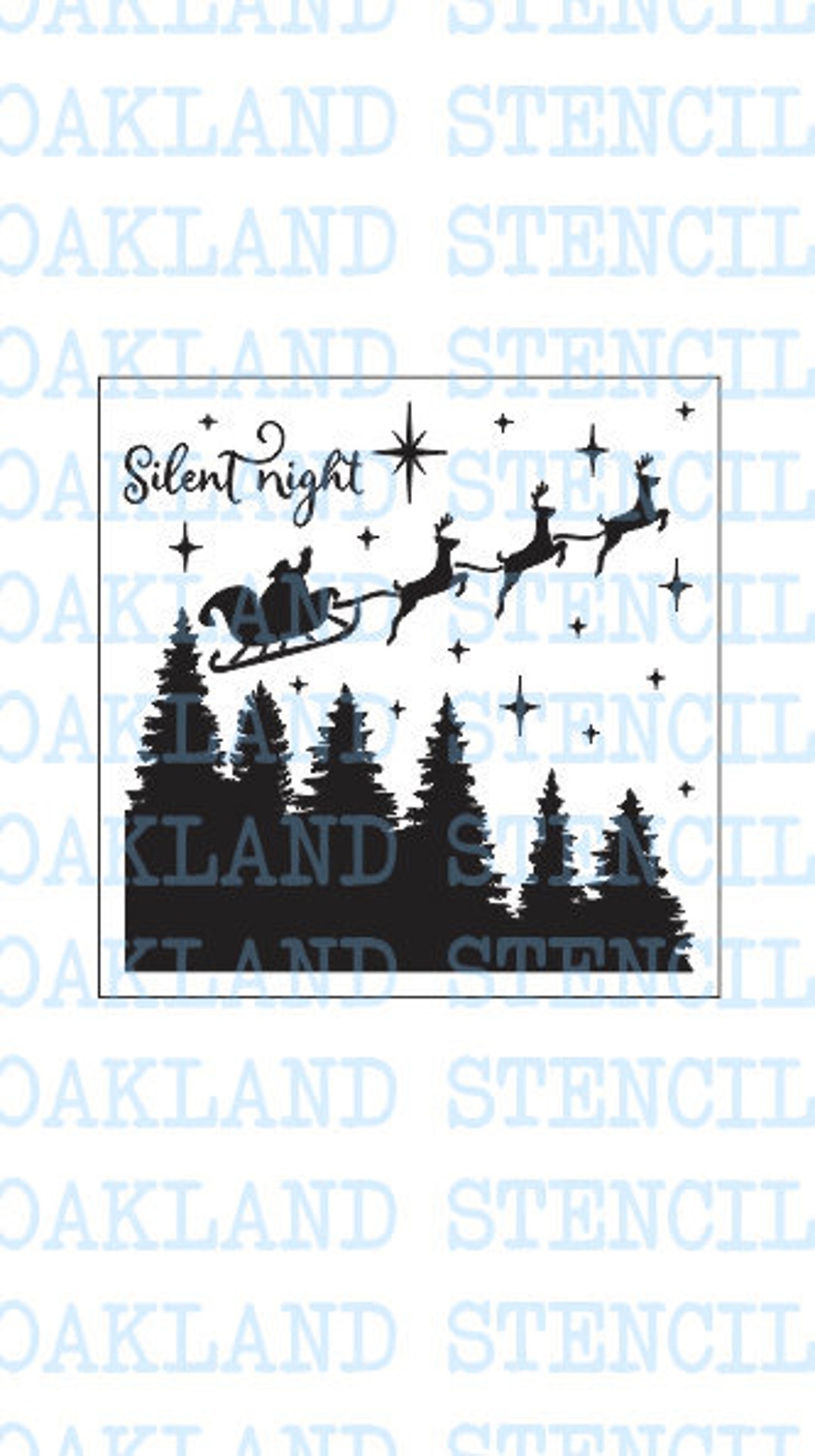 Santa Boot Reindeer Hoof Print Stencil by StudioR12, Craft  DIY Christmas Holiday Home Decor, Paint Wood Sign, Reusable Mylar  Template