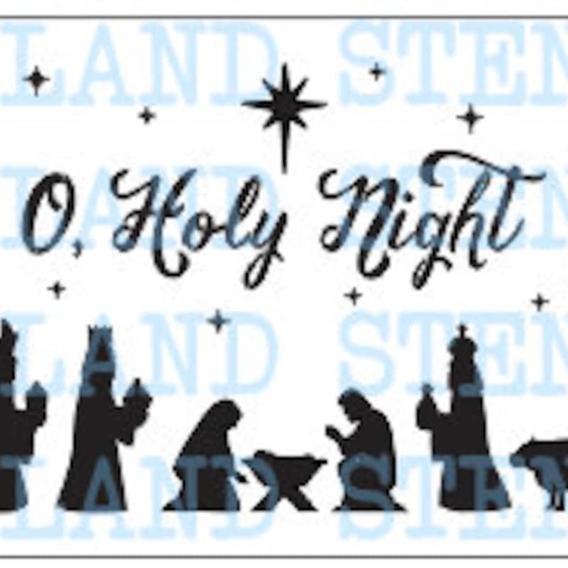 Nativity Stencil - Etsy